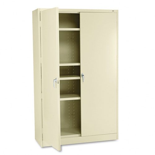 Tennsco Jumbo Steel Storage Cabinets 48 x 18 x 78 Putty