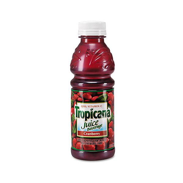 Tropicana Cranberry 10 oz Plastic Bottles 24 Per Carton 025V001008248000P Tropicana PFY30108
