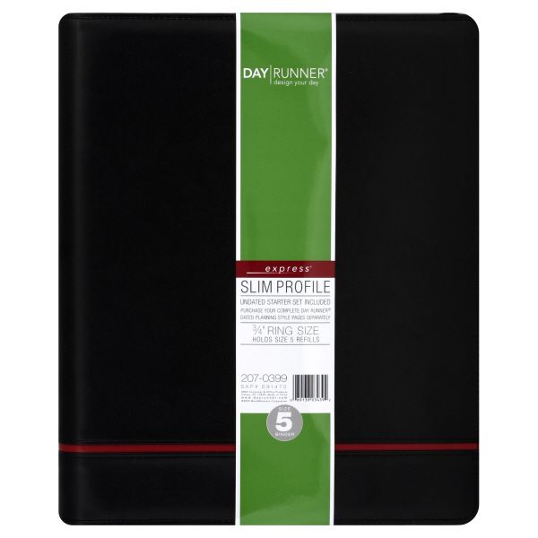 Day Runner Express Planner, Size 5, 3/4 Inch Ring Size, 1 planner