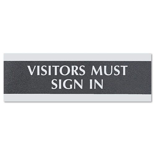 U S Stamp Sign Century Series Visitors Must Sign In Sign