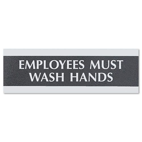 U S Stamp Sign Century Series Employees Must Wash Hands Sign