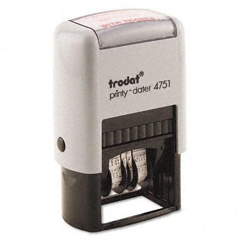 U S Stamp Sign trodat Economy Stamp Dater Self Inking Black