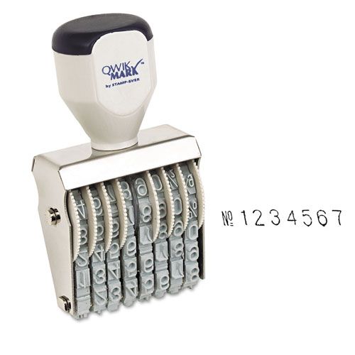 U. S. Stamp & Sign Rubber Numberer, Conventional