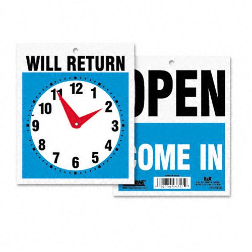 U. S. Stamp & Sign Come In/Open/Will Return Flip Sign, 7-1/2 x 9 at Kmart.com