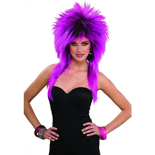 80&rsquo;s Purple Pizazz Wig 179553