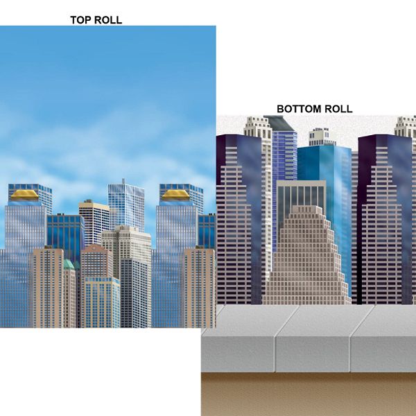 23&rsquo; Marvel Heroes City Scape Room Rolls (2 Count) 142731