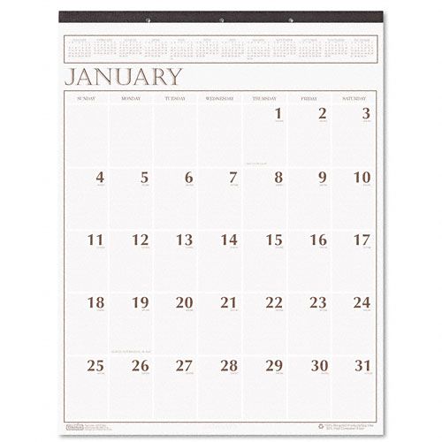 Large Printable Calendars on Large Print Monthly Wall Calendar  House Of Doolittle Computers