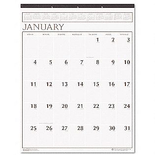 Printmonthly Calendar on Large Print Monthly Wall Calendar  House Of Doolittle Computers