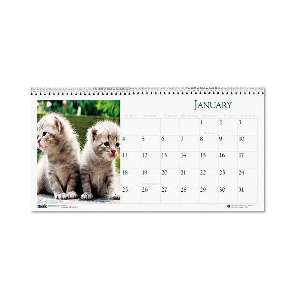 Stand alone, tent design calendar is perfect when desk space is limited. Colorful photo appears each month. Full-year reference calendar on each page. Global Product Type: Calendars-Desk; Sheet Size: 8 1/2 x 4 1/2; Calendar Format: Monthly; Calendar Term: