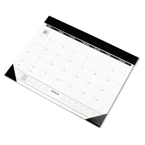 AT A GLANCE One Color Monthly Desk Pad Calendar