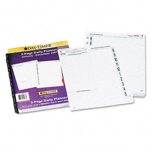 Day Timer Original Dated Two Page per Day Organizer Refill