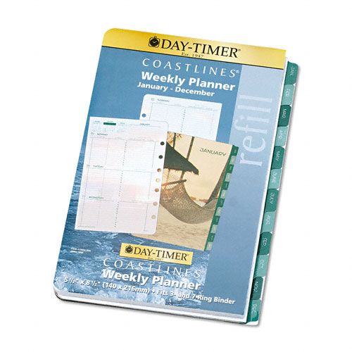 Day Timer Coastlines Dated 2 Page per Week Organizer Refill