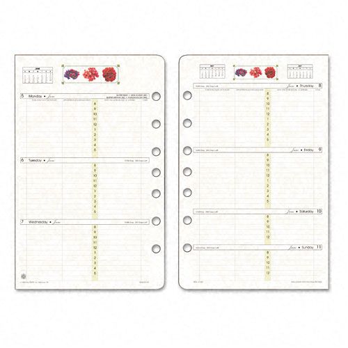 Day Timer Garden Path Dated 2 Page per Week Organizer Refill