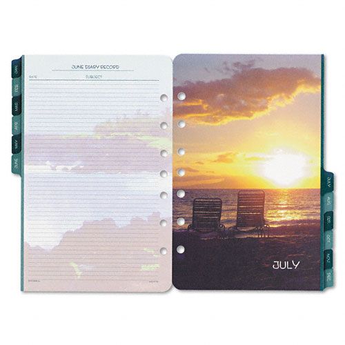 Day Timer Coastlines Dated 2 Page per Month Organizer Refill