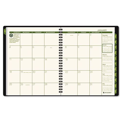 AT-A-GLANCE Recycled Classic Monthly Large Desk Planner