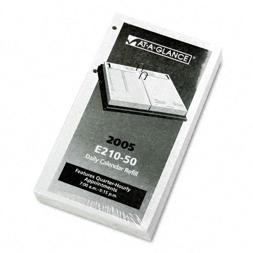 AT A GLANCE Large One Color Daily Desk Calendar Refill