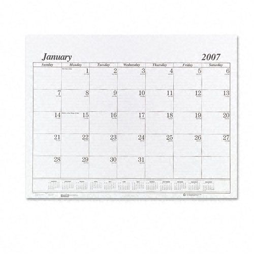 House of Doolittle One Color Dated Monthly Desk Pad Calendar Refill
