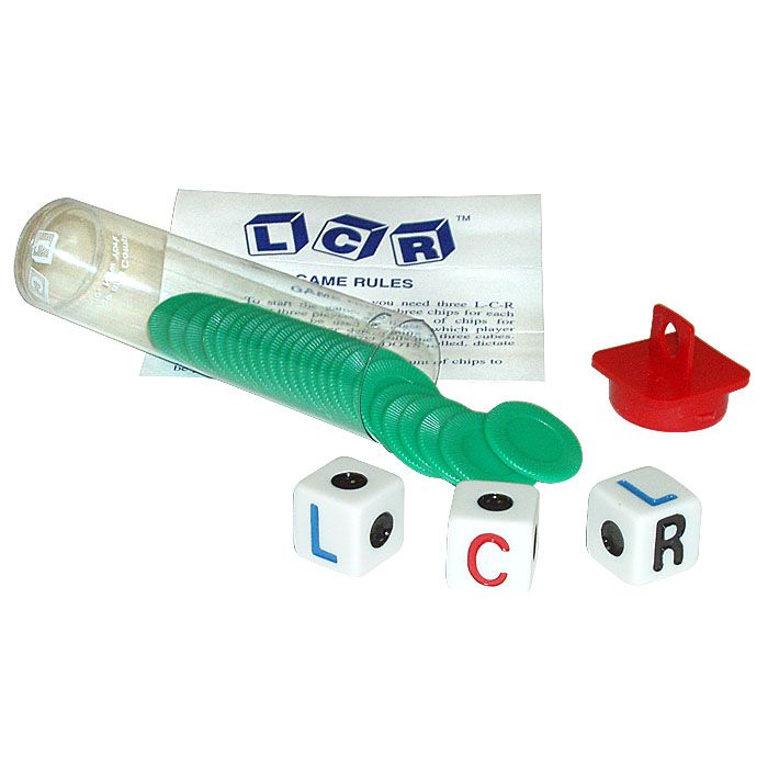 Trademark Left Center Right Dice Game - Green Children's Toys