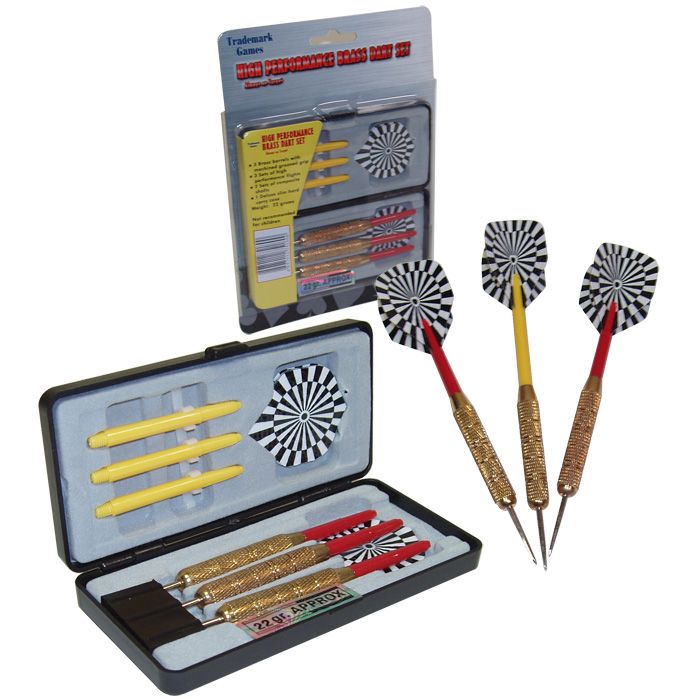 Trademark Games High Performance Brass Dart Set - 3 Pack Children's Toys