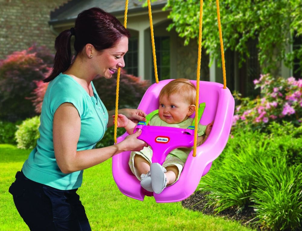 Little Tikes 2-in-1 Snug 'n Secure Swing Pink Children's Toys