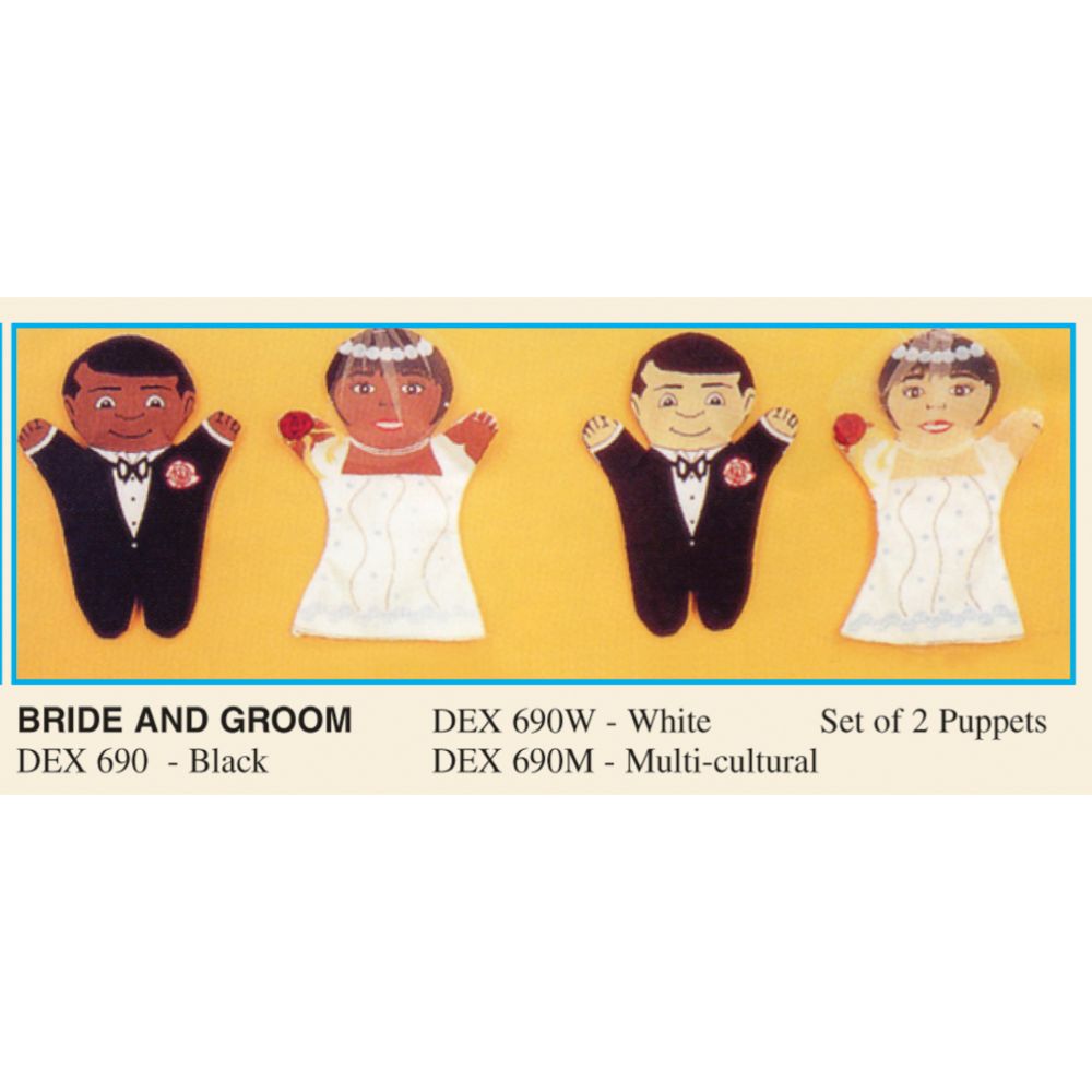 Dexter Set/2 puppets Black Bride and Groom at Kmart.com