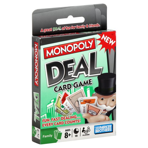 Parker Brothers Monopoly Card Game, Deal, 1 game