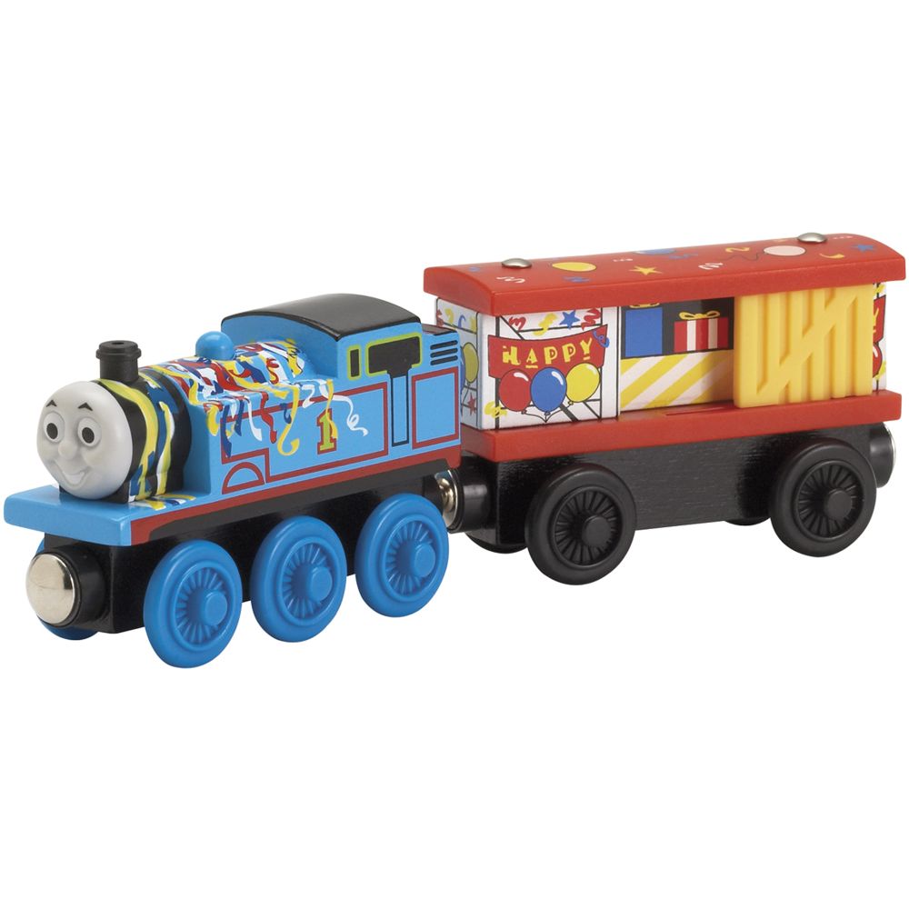 Learning Curve Thomas Wooden Railway - Happy Birthday Thomas and Box Car at Sears.com