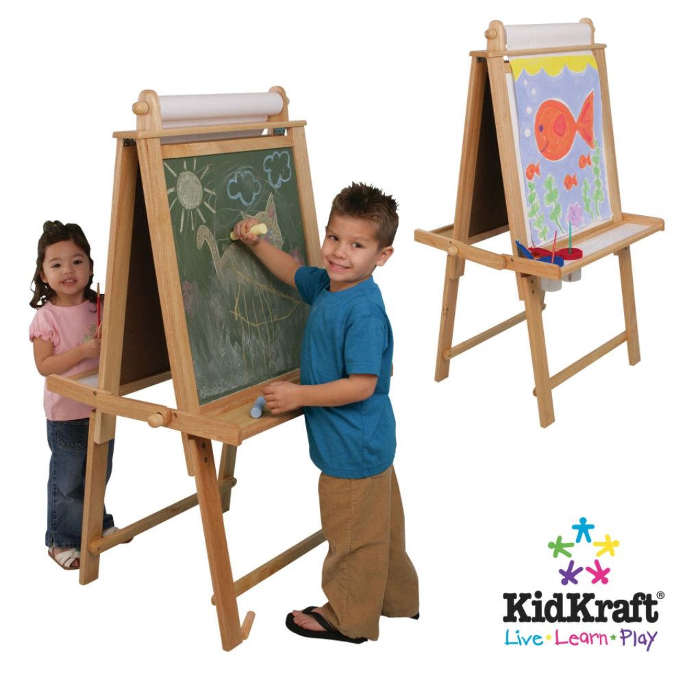 Kidkraft Deluxe Wood Easel in Nautral at Kmart.com