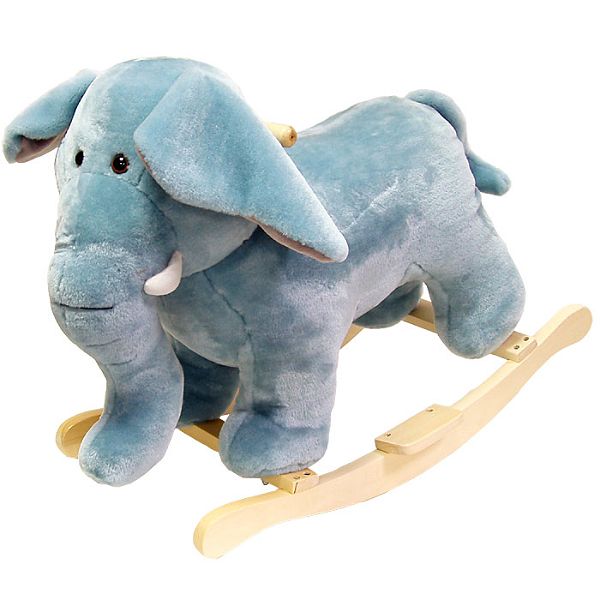 Happy Trails Elephant Plush Rocking Animal