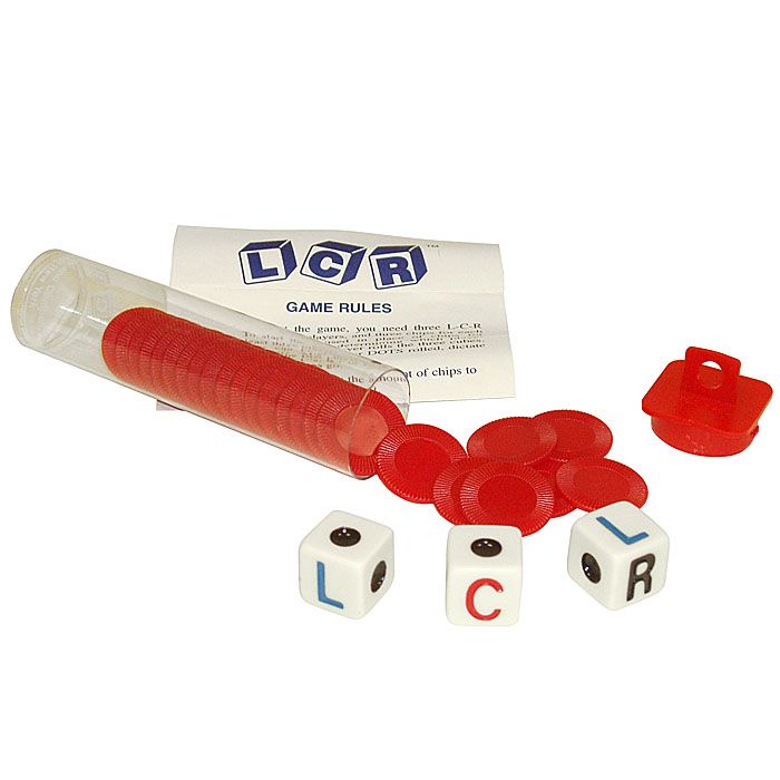Trademark Left Center Right Dice Game - Red Children's Toys