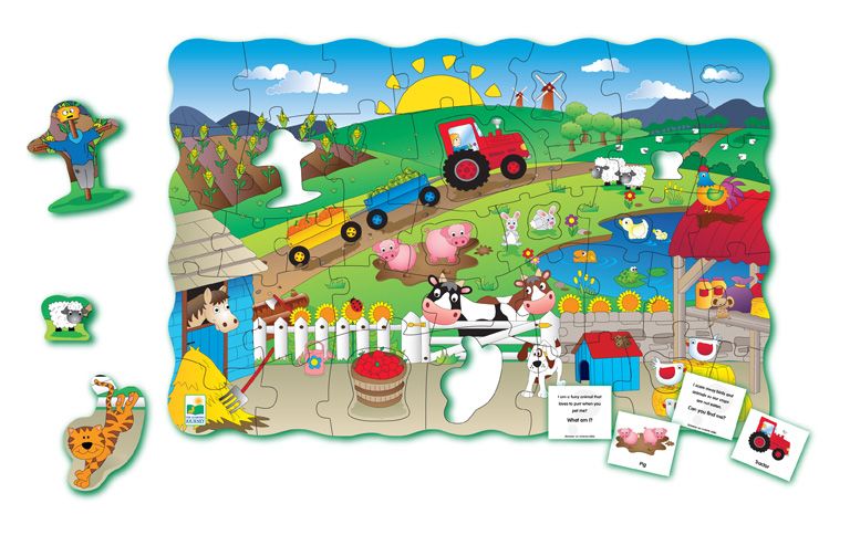 Learning Journey Puzzle Doubles Search and Learn Farm at Kmart.com