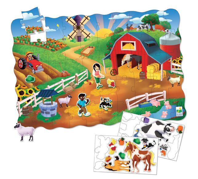 Learning Journey Puzzle Doubles Create A Scene Farm at Kmart.com