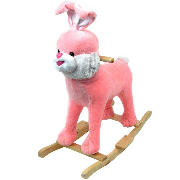 Happy Trails Plush Bunny Rocking Animal