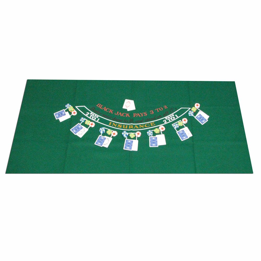 Trademark Poker Blackjack Layout 36 x 72 inch Children's Toys
