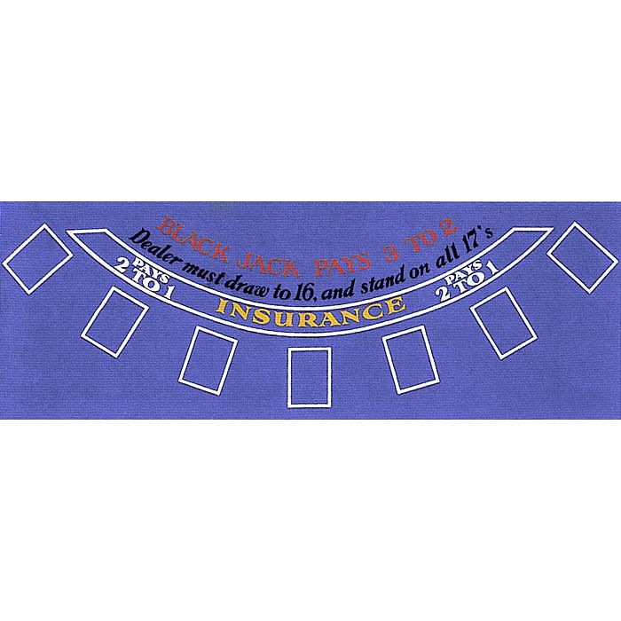 Trademark Poker Blackjack Layout 36 x 72 inch