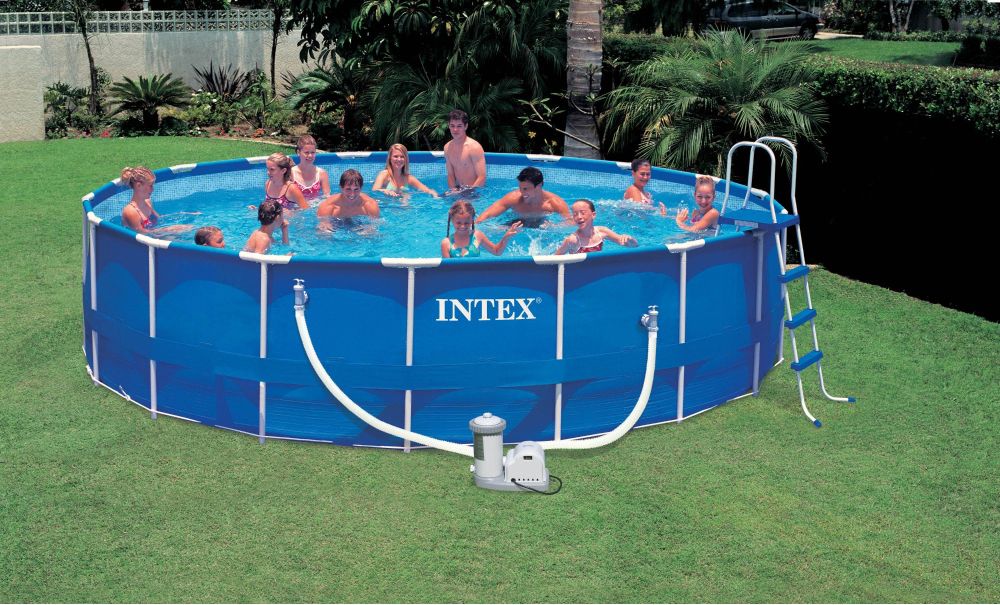 Intex 18' X 48" Metal Frame Pool Set