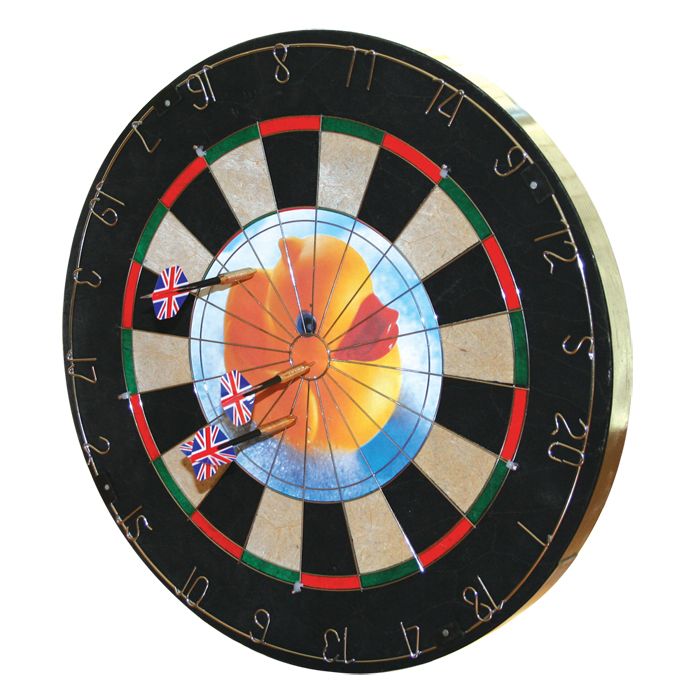 Trademark Games INSERT-A-PHOTO DARTBOARD-6 Brass Tipped Darts Included Children's Toys