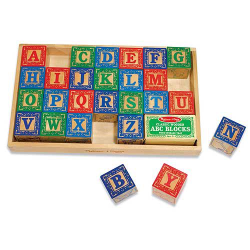 Melissa & Doug Classic Wooden ABC Blocks