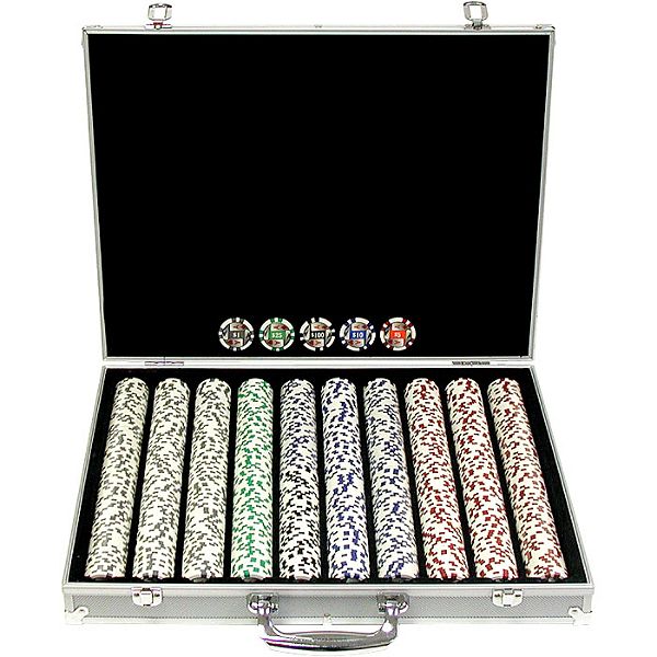 1000 11.5g 4 Aces Poker Chip Set W/aluminum Case
