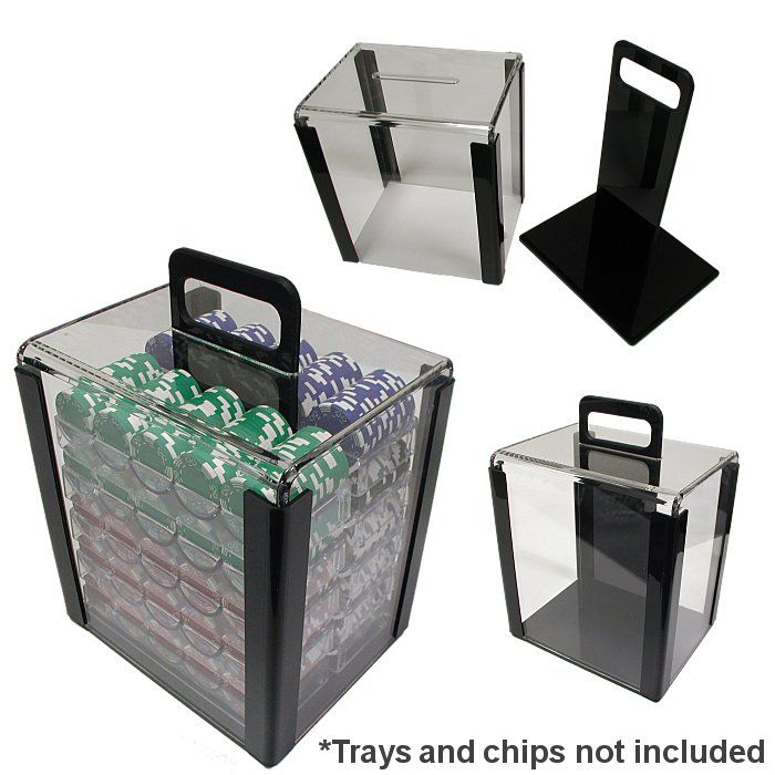 Trademark Poker 1000 Chip Capacity Clear Carrier by Hunting Accessories
