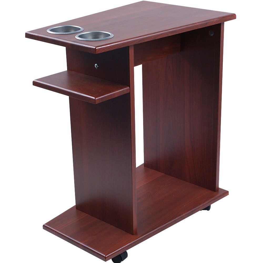 Trademark Poker Mahogany Poker Drink Food Cart with Cup Holders on Wheels at Sears.com