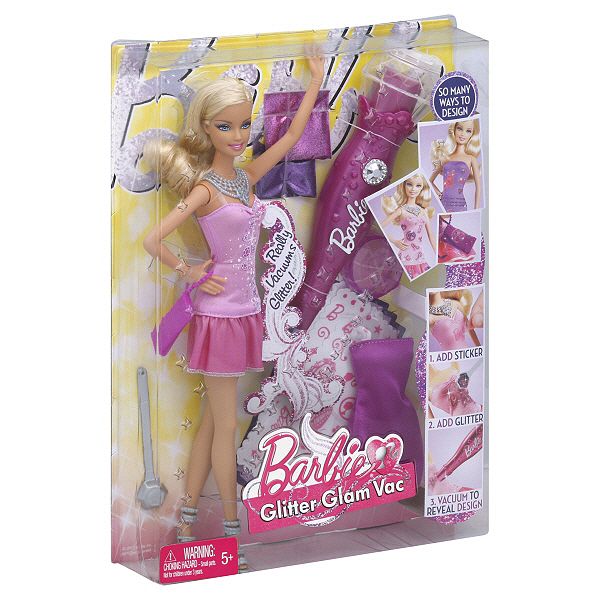 Barbie Doll Set, Glitter Glam Vac, 1 Set