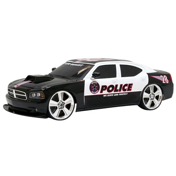 1: 10-scale Radio-controlled 6v Police Charger - Black 61019