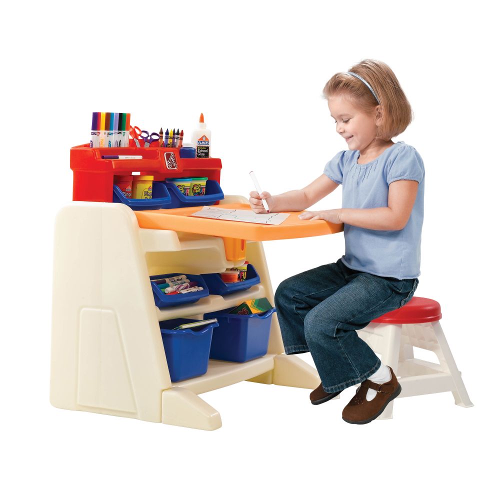 Flip & Doodle Easel Desk with Stool