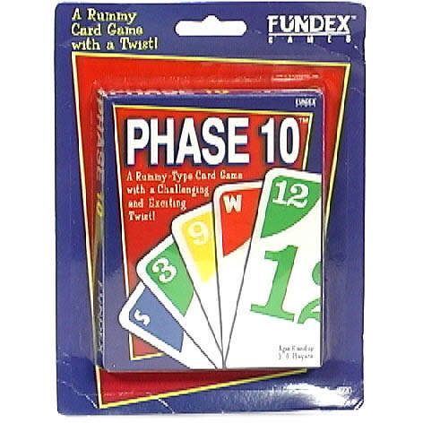 Fundex Games Card Game, Phase 10, 1 deck