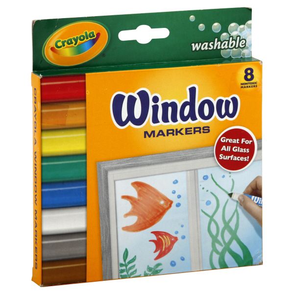Crayola Markers, Window, Washable, 8 markers at Kmart.com