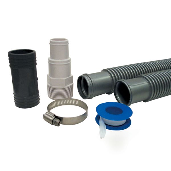 1 1/2 Inch X 1 1/4 Inch White Poly Male Adapter 2452