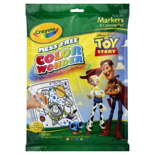 Crayola Mess Free Color Wonder Markers & Coloring Pad, Disney-Pixar Toy Story, 1 kit at Kmart.com