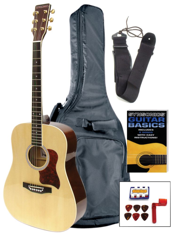 SYNSONICS DREADNOUGHT GUITAR OUTFIT - NATURAL at Kmart.com