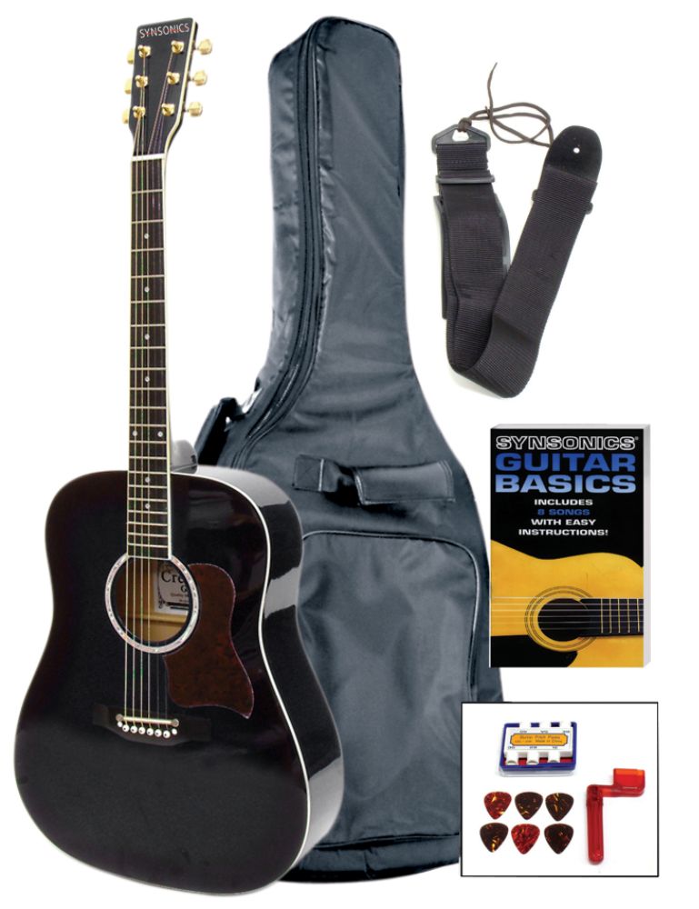 SYNSONICS DREADNOUGHT GUITAR OUTFIT - BLACKBURST at Kmart.com